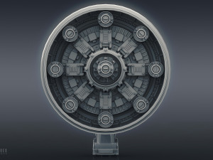 scifi ray blaster - high poly 3Dモデル