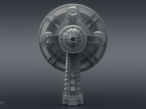 scifi ray blaster - high poly 3Dモデル