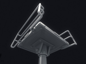 scifi elevator platform - high poly 3D Model