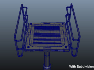 scifi elevator platform - high poly 3D Model