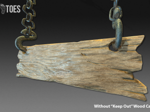 3d keep out signs - game ready 3D Model