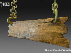 Tanda larangan masuk 3d - permainan siap Model 3D