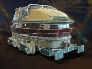 carrelli sulle montagne russe: gioco pronto Modello 3D