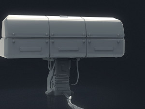 3d scifi computer workstation - high poly 3D 모델