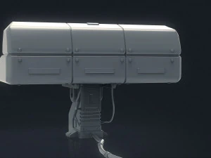 3d scifi computer workstation - high poly 3D Model