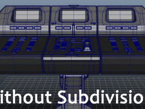 3d scifi computer workstation - high poly 3D Model