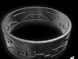 3d aztec ring Modelo 3D
