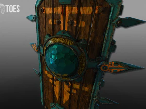 3d aztec shields - game ready 3D Model