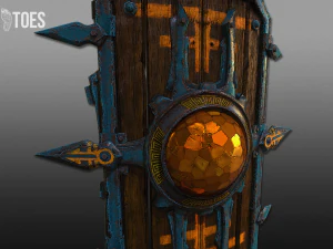 3d aztec shields - game ready 3D Model