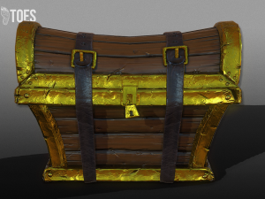 wooden treasure chests - game ready 3D Model