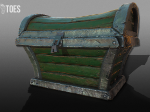 wooden treasure chests - game ready 3D Model