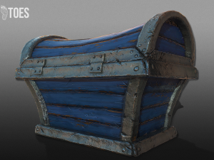 wooden treasure chests - game ready 3D Model