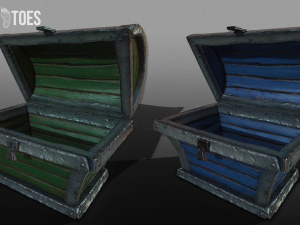 wooden treasure chests - game ready 3D Model