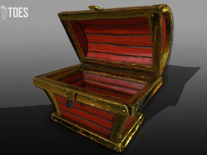 wooden treasure chests - game ready 3D Model