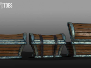 treasure chest trunk - game ready 3D Model