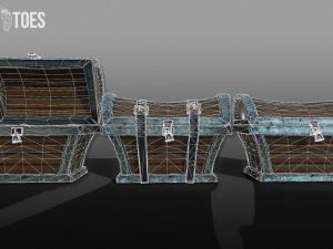 treasure chest trunk - game ready 3D Model