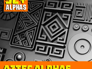 아즈텍 알파 브러쉬 볼륨 1 CG 텍스쳐