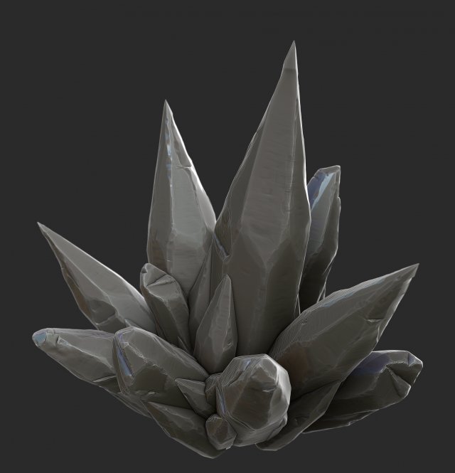 3d crystal gems - high poly 3D Model .c4d .max .obj .3ds .fbx .stl .blend 