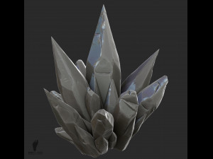 3d crystal gems - high poly 3D Model
