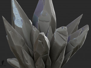3d crystal gems - high poly 3D Model
