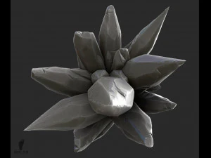 3d crystal gems - high poly 3D Model