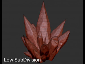 3d crystal gems - high poly 3D Model
