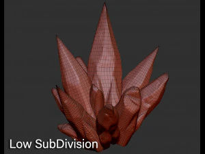 3d crystal gems - high poly 3D Model
