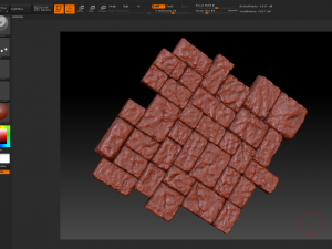 3D tileable stone floor tiles - high-poly 3Dモデル