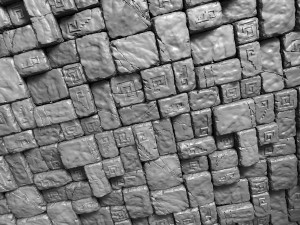 3 tileable stone floor tiles - high-poly 3D Model