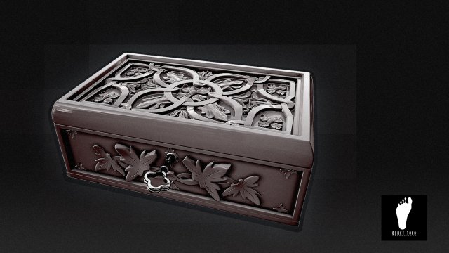 3d jewelry box - high poly 3D Model .c4d .max .obj .3ds .fbx .stl .blend 