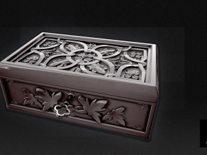 3d jewelry box - high poly 3D Model