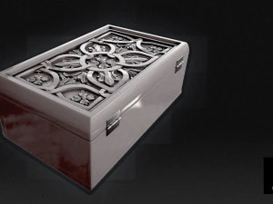 Kotak perhiasan 3D - poli tinggi Model 3D