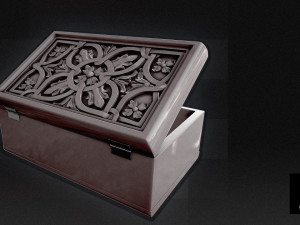 3d jewelry box - high poly 3D Model