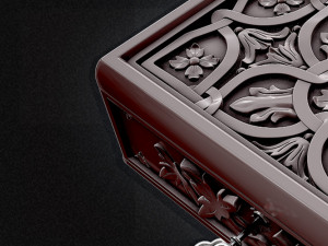 3d jewelry box - high poly 3D Model