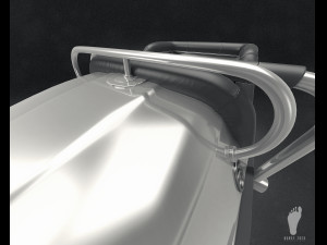 3d roller coaster cart - high poly Model 3D