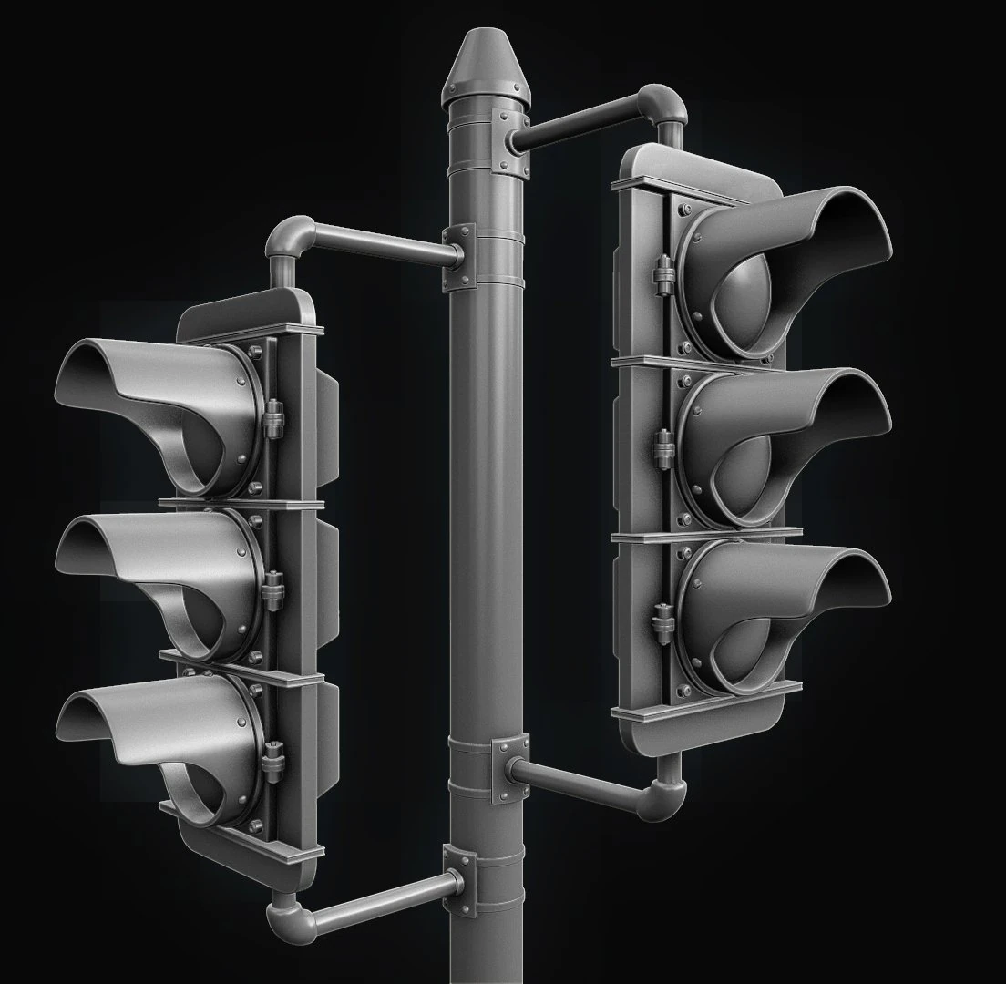 3d traffic signal lights - high poly 3D Model .c4d .max .obj .3ds .fbx .stl .blend