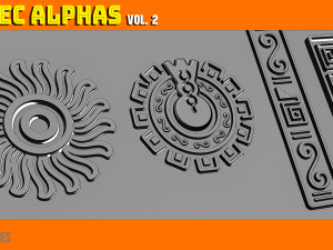 Aztec Alpha Brushes Volume 2 CG टेक्स्चर्स