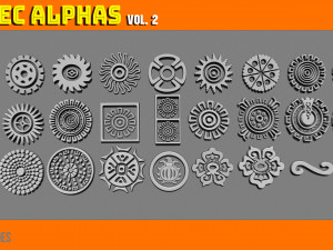 Aztec Alpha Brushes Volume 2 CG टेक्स्चर्स