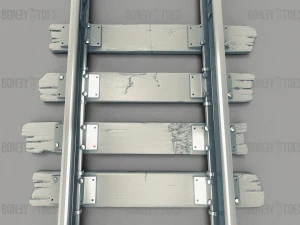 3d train railroad tracks 3D Model