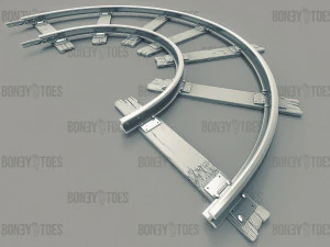 3d train railroad tracks 3D Model