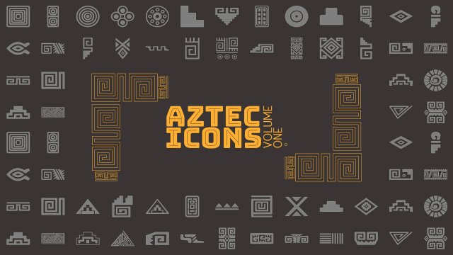 aztec vector icon set volume 1 3D Model .c4d .max .obj .3ds .fbx .stl .blend 