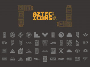 aztec vector icon set volume 1 3D Model