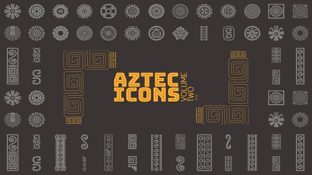 aztec vector icon set volume 2 Modèle 3D .c4d .max .obj .3ds .fbx .stl .blend 