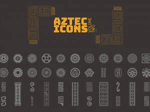 aztec vector icon set volume 2 3D Model