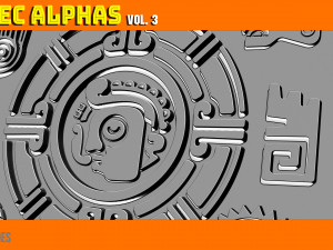 Aztec Alpha Brushes Volume 3 CG Текстури