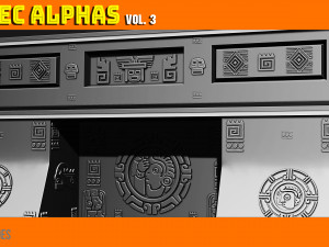 Aztec Alpha Brushes Volume 3 CG Текстури