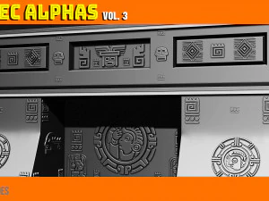 Aztec Alpha Brushes Volume 3 CG Textures