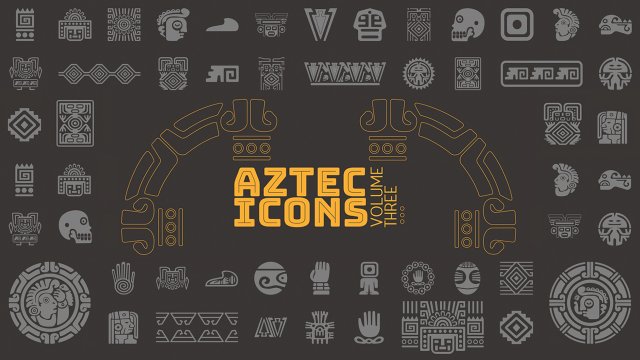 aztec vector icons volume 3 3D Model .c4d .max .obj .3ds .fbx .stl .blend 