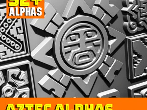 Aztec Alpha Brushes Volume 4 CG Textures