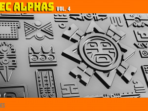 Aztec Alpha Brushes Volume 4 CG Textures